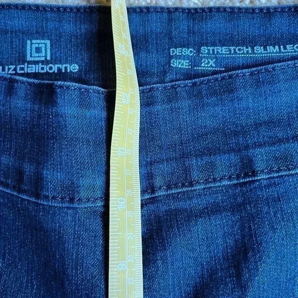 Liz Claiborne Stretch slim leg jeans size 2X - Picture 5 of 7